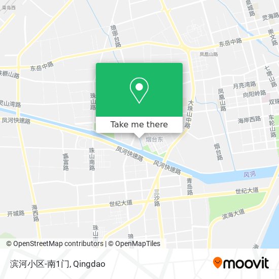 滨河小区-南1门 map