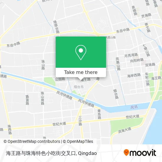 海王路与珠海特色小吃街交叉口 map