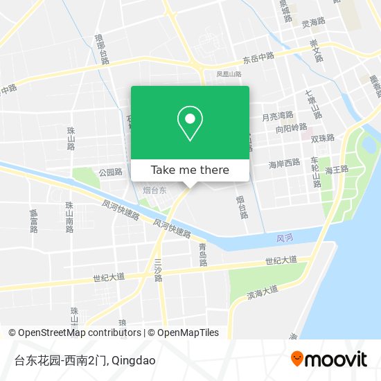 台东花园-西南2门 map