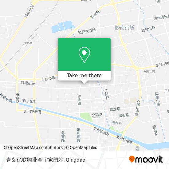 青岛亿联物业金宇家园站 map