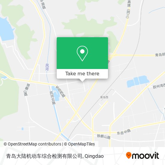 青岛大陆机动车综合检测有限公司 map