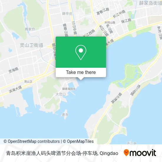 青岛积米崖渔人码头啤酒节分会场-停车场 map
