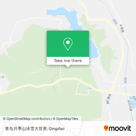 青岛月季山冰雪大世界 map