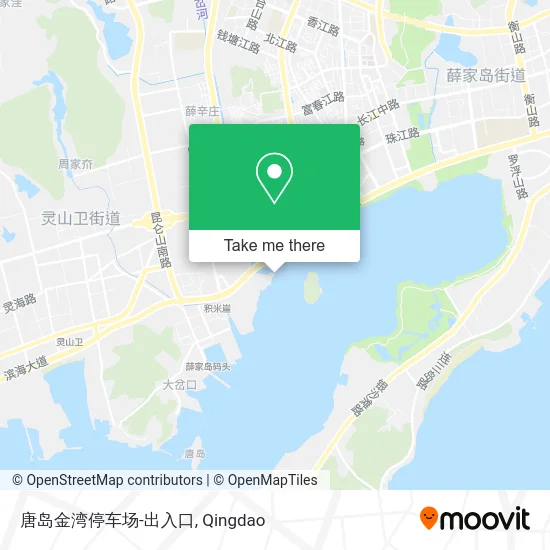 唐岛金湾停车场-出入口 map