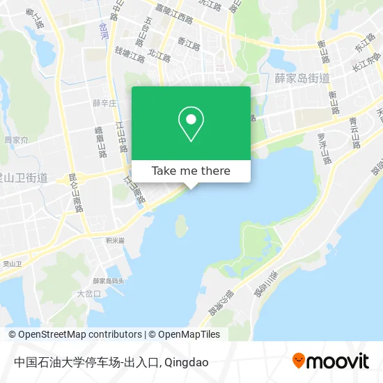中国石油大学停车场-出入口 map
