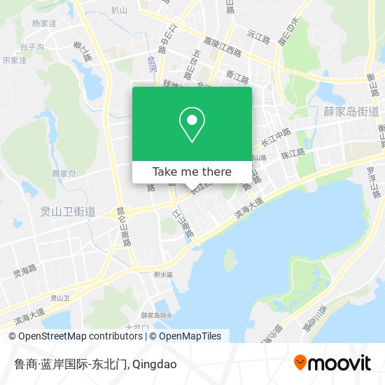 鲁商·蓝岸国际-东北门 map