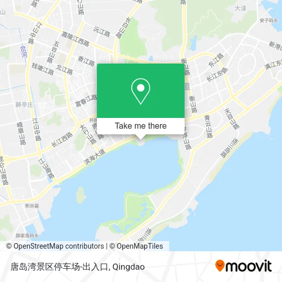 唐岛湾景区停车场-出入口 map