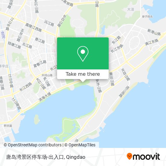 唐岛湾景区停车场-出入口 map