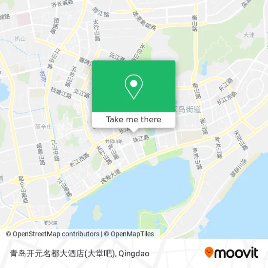 青岛开元名都大酒店(大堂吧) map