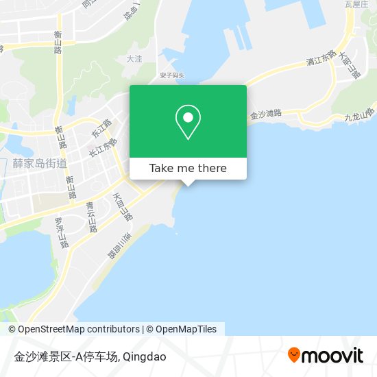 金沙滩景区-A停车场 map