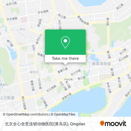 北京全心全意连锁动物医院(黄岛店) map