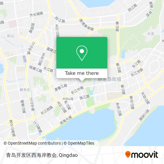 青岛开发区西海岸教会 map