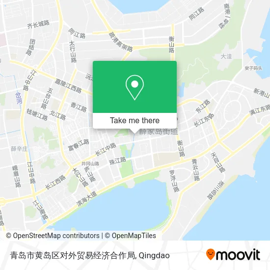 青岛市黄岛区对外贸易经济合作局 map