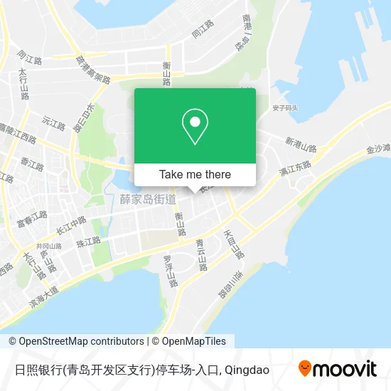 日照银行(青岛开发区支行)停车场-入口 map