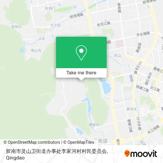 胶南市灵山卫街道办事处李家河村村民委员会 map