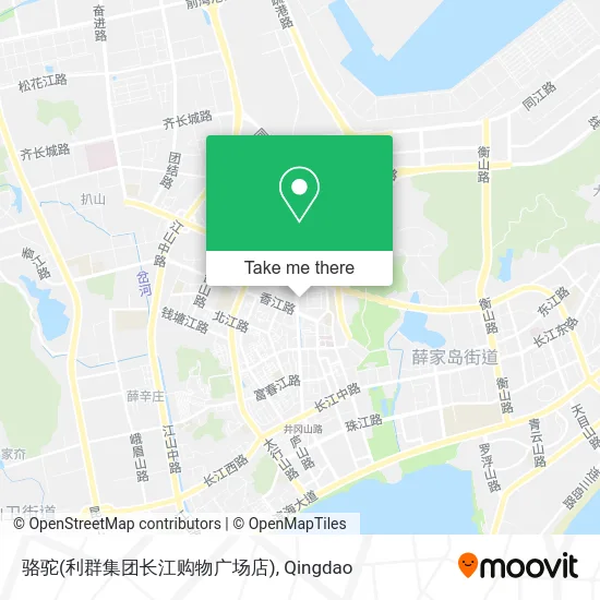 骆驼(利群集团长江购物广场店) map