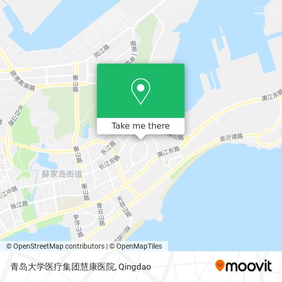 青岛大学医疗集团慧康医院 map