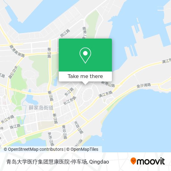 青岛大学医疗集团慧康医院-停车场 map