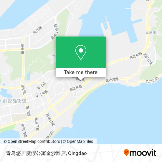 青岛悠居度假公寓金沙滩店 map