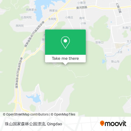 珠山国家森林公园漂流 map