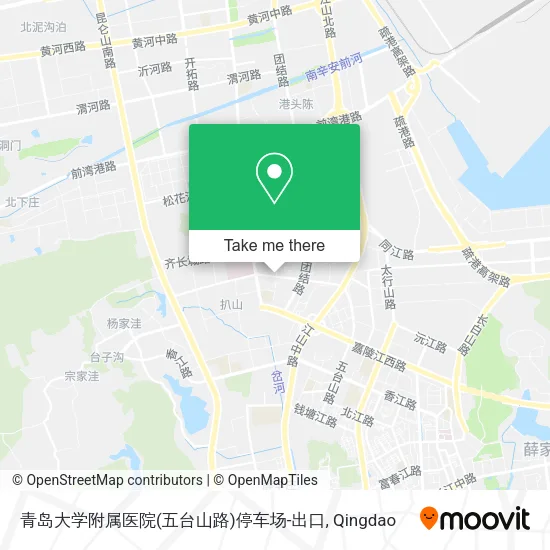 青岛大学附属医院(五台山路)停车场-出口 map