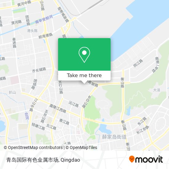 青岛国际有色金属市场 map