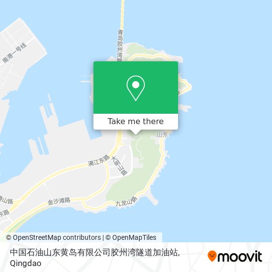 中国石油山东黄岛有限公司胶州湾隧道加油站 map