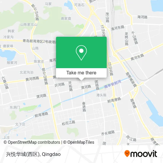 兴悦华城(西区) map