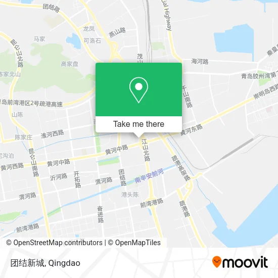 团结新城 map