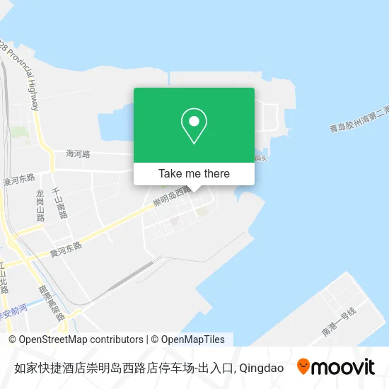 如家快捷酒店崇明岛西路店停车场-出入口 map