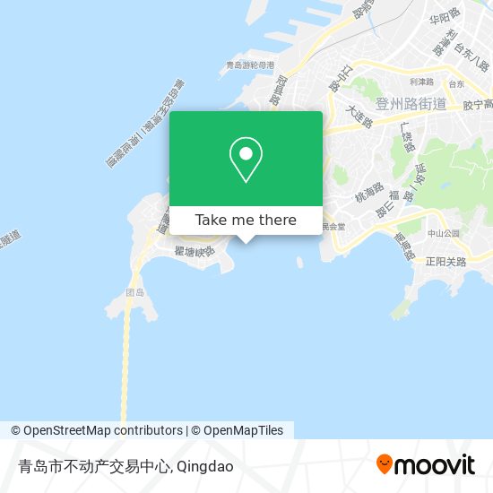 青岛市不动产交易中心 map