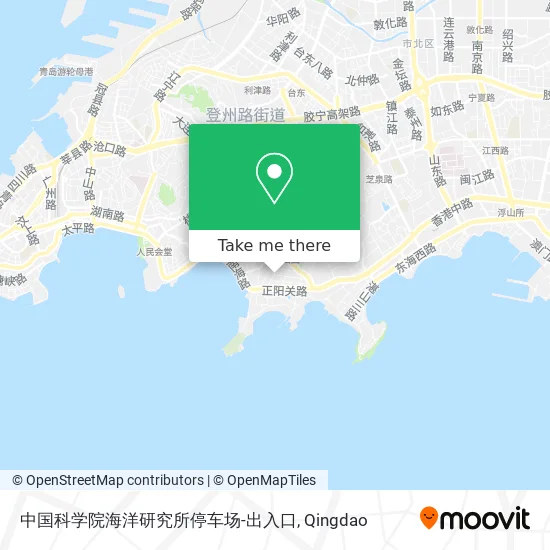 中国科学院海洋研究所停车场-出入口 map