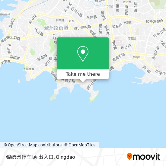 锦绣园停车场-出入口 map