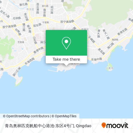 青岛奥林匹克帆船中心港池-东区4号门 map