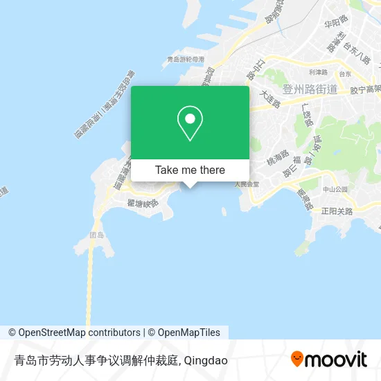 青岛市劳动人事争议调解仲裁庭 map