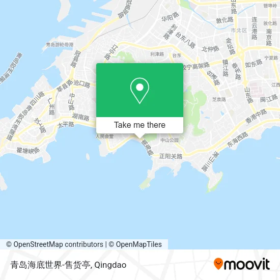 青岛海底世界-售货亭 map