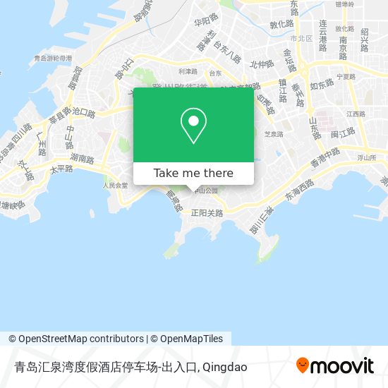 青岛汇泉湾度假酒店停车场-出入口 map