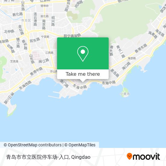 青岛市市立医院停车场-入口 map