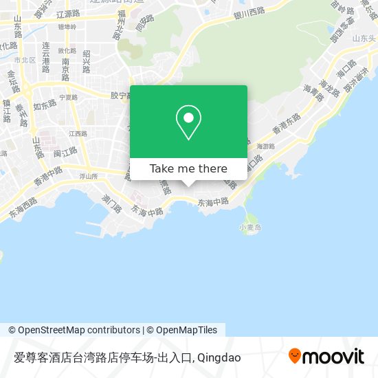 爱尊客酒店台湾路店停车场-出入口 map