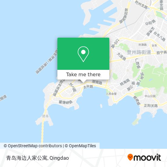 青岛海边人家公寓 map