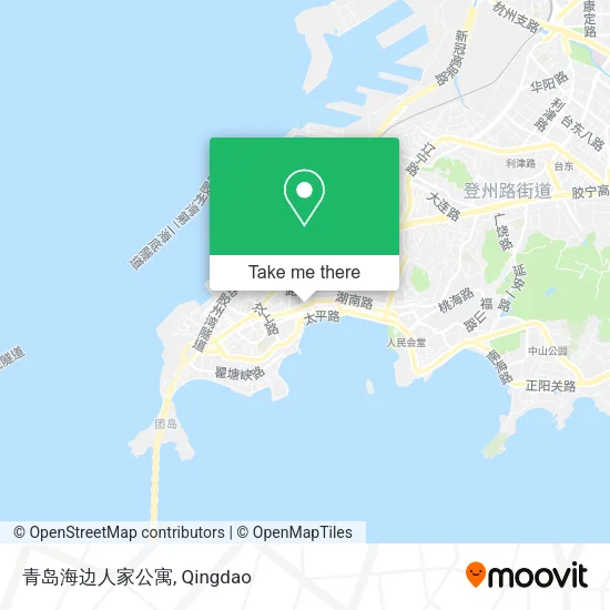 青岛海边人家公寓 map