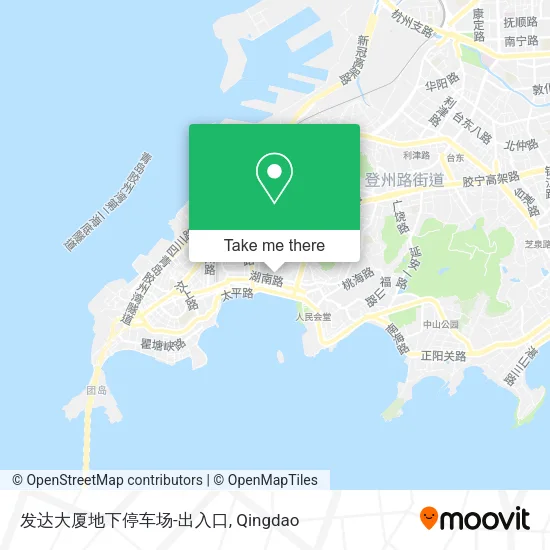 发达大厦地下停车场-出入口 map