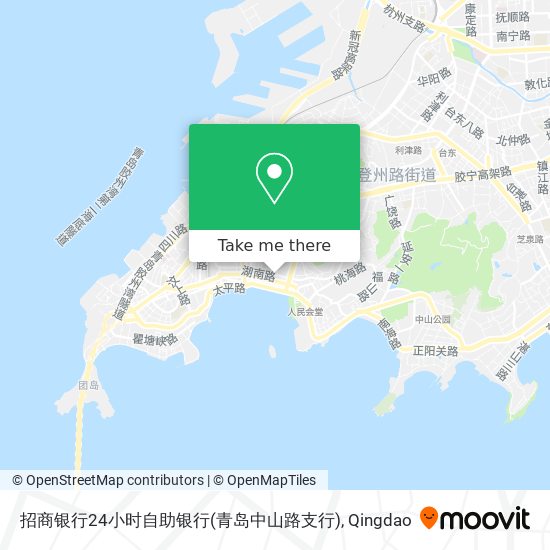 招商银行24小时自助银行(青岛中山路支行) map