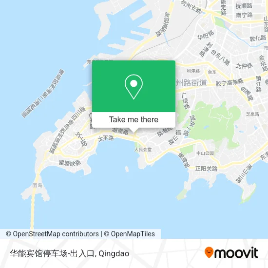华能宾馆停车场-出入口 map