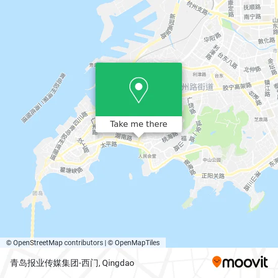 青岛报业传媒集团-西门 map