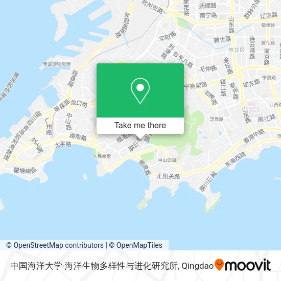 中国海洋大学-海洋生物多样性与进化研究所 map