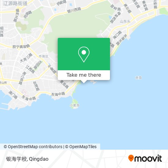 银海学校 map