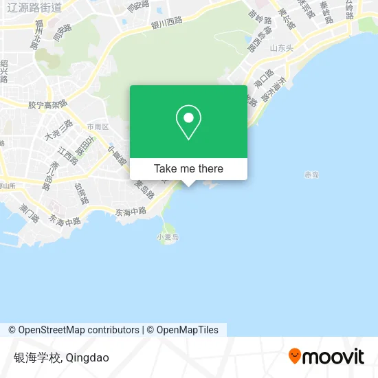 银海学校 map