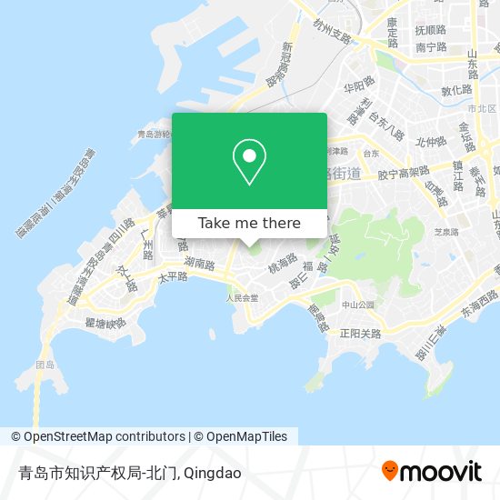 青岛市知识产权局-北门 map
