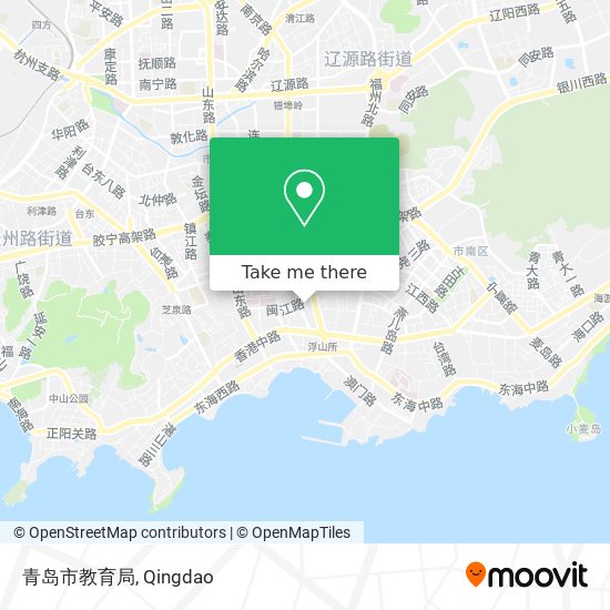 青岛市教育局 map